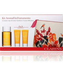 Clarins Aroma Tonic Zestaw pielęgnacyjny olejek do ciała 100ml + płyn do kąpieli 30ml + balsam 30ml