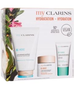 Clarins CLARINS SET (RE-MOVE DETOXIFY DERMO-CLEANSIING GEL 125ML +  RE-BOOST HYDRA-ENERGIZING CREAM 50ML + RE-CHARGE DETOX-REPLUMPING NIGHT MASK 15ML)