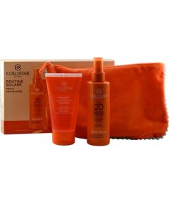 Collistar COLLISTAR SET (MOISTURIZING FACE-BODY TANNING SPRAY MILK SPF 20 + RESTORATIVE MOISTURIZING AFTER SUN SHOWER-SHAMPOO + COSMETICS BAG)