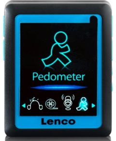 MP3/4 player with pedometer EN 4GB Lenco, blue