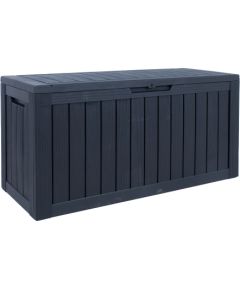 Storage box BOMM 117,5x47,5xH59cm/300L, black plastic