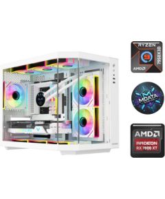 MDD Ryzen 9 7950X3D 64GB 2TB SSD 1TB HDD RX 7800 XT Windows 11 White