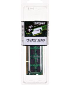 Patriot Memory 4GB DDR3 SODIMM memory module 1333 MHz