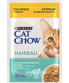 Purina CAT CHOW Hairball Control Chicken Green Beans in Sauce 85g