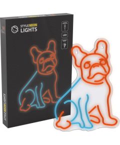 Manta SNL68MT Style Neon Lights Dog French Bulldog LED gaismas lenta