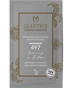 GLANTIER 497 PERFUME SHOWER OIL SAMPLE 7g - Ķermeņa dušas eļļa gludai ādai sievietēm