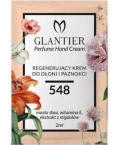 GLANTIER 548 PERFUME HAND CREAM SAMPLE 2 ML - Atjaunojošs roku krēms sievietēm