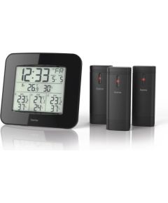 Hama 00186311 Weather station EWS-Trio Black Meteoroloģiskā stacija