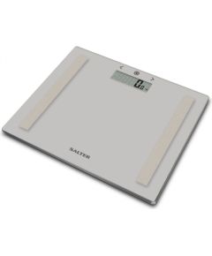 Salter 9113 GY3R Compact Glass Analyser Bathroom Scales - Grey Ķermeņa svari