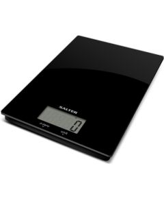 Salter 1170 BKDRCEU16 Ultra Slim Glass Digital Kitchen Scale - Black Virtuves svari