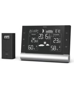 Hama 00186418 Black Line Plus Weather Station black Meteoroloģiskā stacija