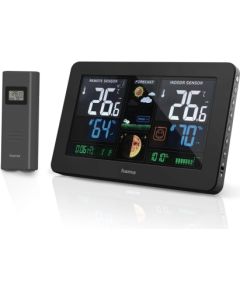 Hama 00186380 Weather station Premium Black Meteoroloģiskā stacija