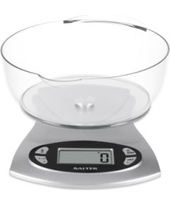 Salter 1069 SVDR 5KG Electronic Kitchen Scale - Silver Virtuves svari