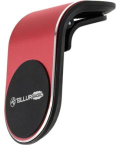 Tellur Basic Car Phone Holder Magnetic MCM7, Air Vent Mount Red