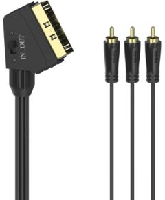 Hama 00205156 RCA / SCART AV Cable [3x RCA plug (phono)