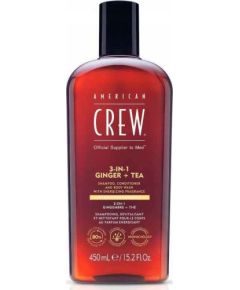 AMERICAN CREW_3-in-1 Ginger + Tea szampon + żel pod prysznic + odżywka w jednym 450ml