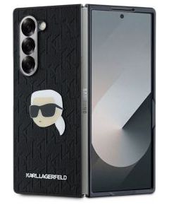 Karl Lagerfeld -  Karl Lagerfeld PU Saffiano Monogram Karl Head Case for Samsung Galaxy Z Fold 6 Black