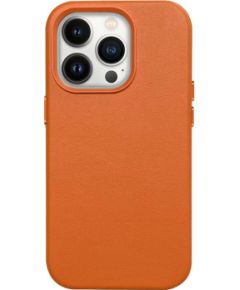 Mag Leather Case Apple iPhone 16 orange