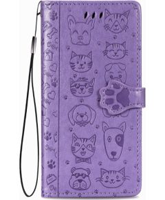 Case Cat-Dog Samsung A356 A35 5G purple