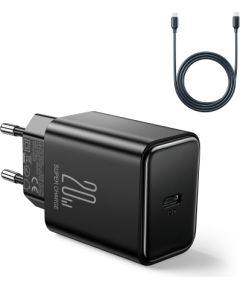 Сетевая зарядка Joyroom JR-TCF06 USB-C PD20W + USB-C to USB-C 1.0m cable черная