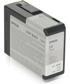 Ink Epson T5807 light black| 80 ml | Stylus Pro 3880