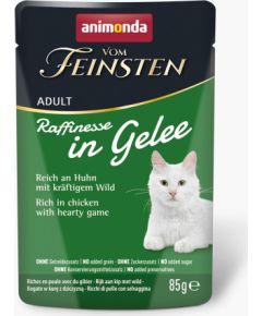 ANIMONDA Vom Feinsten Adult Raffinesse in Jelly rich in Chicken with Game - Wet Cat Food - 85 g