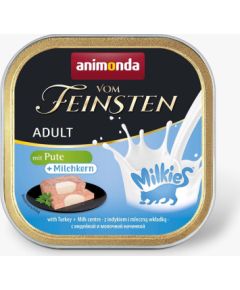 ANIMONDA Vom Feinsten Adult Milkies with Turkey and Milky Filling - Wet Cat Food - 100g