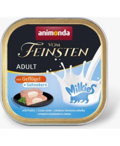 ANIMONDA Vom Feinsten Adult Milkies with Poultry and Creamy Filling - Wet Cat Food - 100g