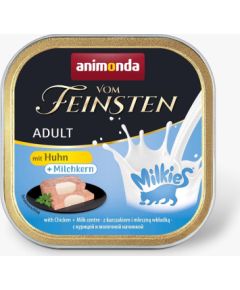 ANIMONDA Vom Feinsten Adult Milkies with Chicken and Milky Filling - Wet Food for Cats - 100g