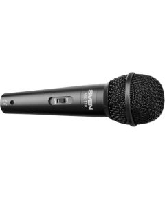 Microphone SVEN MK-110 (wired, dynamic, metal, cable 4.0m, 6.3 / 3.5 mm jack, black)