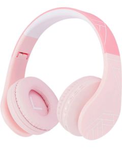 PowerLocus P1 wireless headphones for kids (pink)