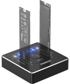 FIDECO M2288 SSD M.2 NVMe/SATA 20Gbps Docking/Cloning Station (USB 3.2, UASP, TRIM)