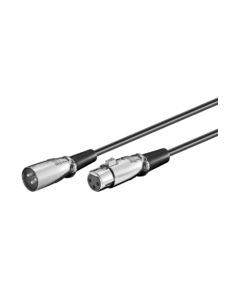 MicroConnect Kabel XLR - XLR 6m srebrny (XLRMF6)