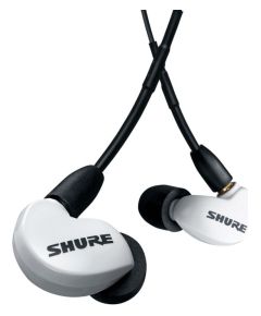 Shure AONIC 215 - in-ear headphones with single transducer and 3.5mm cable (white)