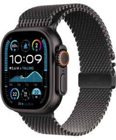 Apple Watch Ultra 2 GPS + Cellular 49mm Black Titanium Case with Black Titanium Milanese Loop - L