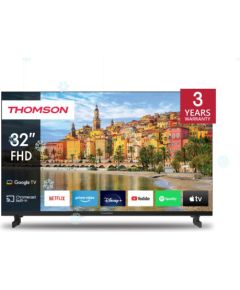 TV Set THOMSON 32" Smart/FHD 1920x1080 Wireless LAN Bluetooth Google TV Black 32FG2S14