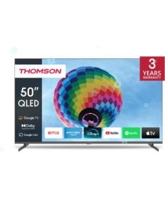 TV Set THOMSON 50" 4K/Smart QLED 3840x2160 Wireless LAN Bluetooth Google TV Black 50QG4S14