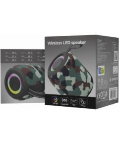 Skaļrunis Gembird Bluetooth LED Speaker SPK-BT-LED-05-CM Camo