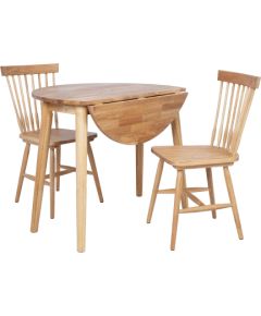 Dining set BIRKA wit 2 chairs