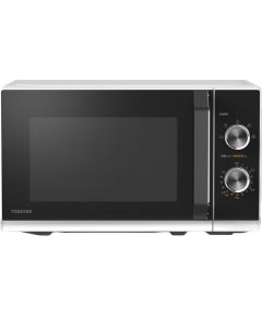 SOLO Microwave Oven, 23 Litres, Rotating Plate with Storage, Timer, Built-in LED Lights, 800 W, color:White, Dimensions: 442*368*260 mm