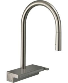 Hansgrohe virtuves izlietnes maisītājs ar izvelkamu dušu Aquno Select M81 170 3jet, stainless steel