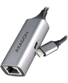 AXAGON ADE-TXPD USB-C USB3.2 Gen 1 -  Gigabit Ethernet + PD 100W, Switch comp., metal, grey