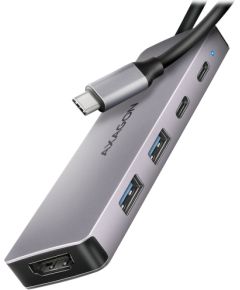 AXAGON HMC-5H60 USB-C 3.2 Gen 1 hub, 2x USB-A, 1x USB-C, 4K 60Hz HDMI, PD 100W, 15cm USB-C cable