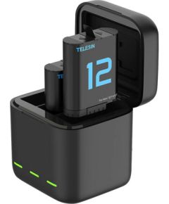 TELESIN dual battery charger for GoPro Hero 12/11/10/9