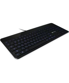 CANYON keyboard HKB-5 EN/RU LED Multimedia Slim Black