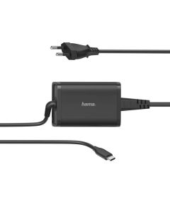 Hama, type c USB-C, 5-20 V, 65 W, melna - Universālais lādētājs portatīvajiem datoriem