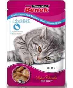 SUPER BENEK Rabbit in sauce - wet cat food - 100 g