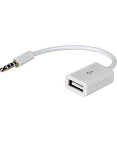 Адаптер Akyga с кабелем AK-AD-24 USB A (f) | mini Jack (m) 15 см