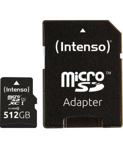 Intenso microSDXC Cards    512GB Class 10 UHS-I Premium