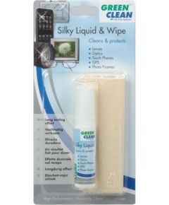 Green Clean tīrīšanas šķīdums un drāna Silky Liquid & Wipe LC-1000